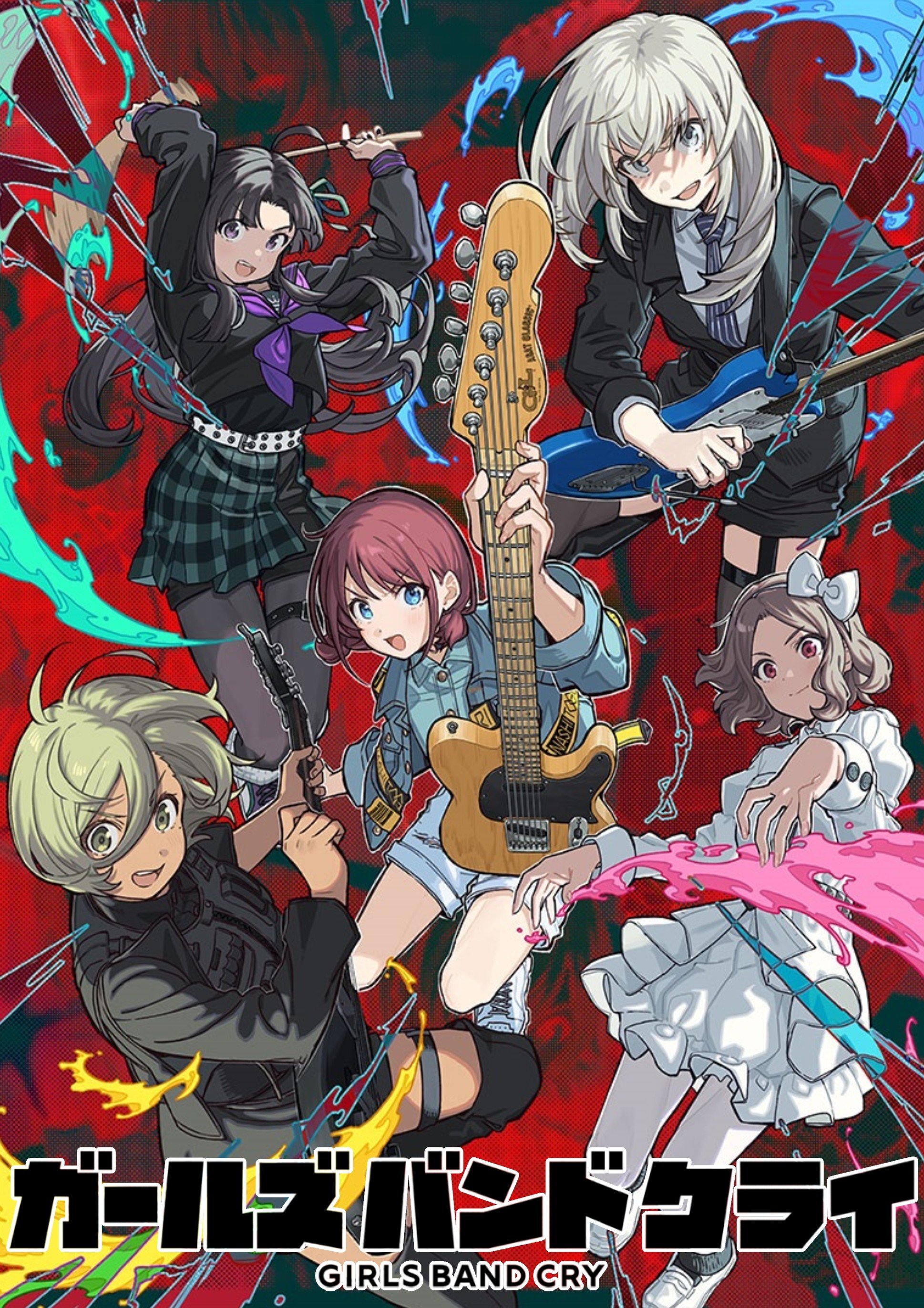 Girls Band Cry anime cover