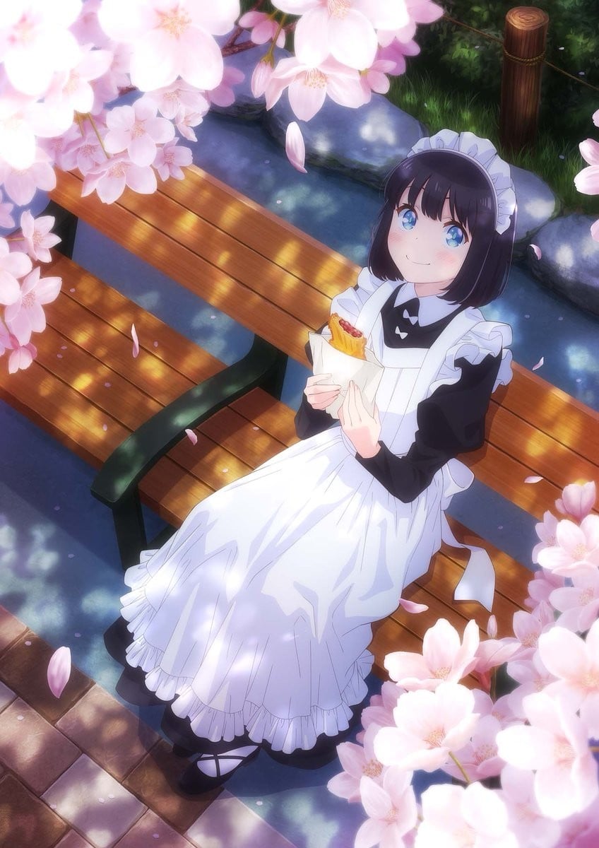Maid-san wa Taberu dake anime cover