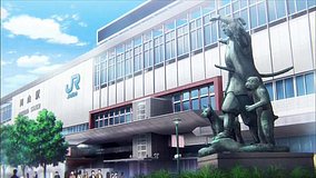 dropout idol fruit tart momotaro statue