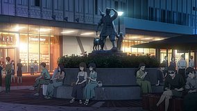 gekijouban project sekai kowareta sekai to utaenai miku okayama station east exit square