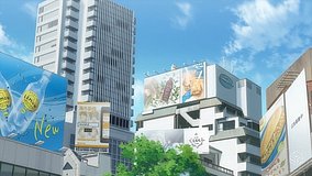 shinsaibashi intersection triangle park area intersection