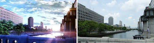 hand shakers yodoyabashi bridge