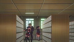 love chunibyo other delusions heart throb kamakagawa elementary shoe changing area