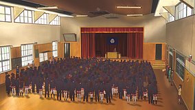 love chunibyo other delusions heart throb old kamakura elementary gymnasium