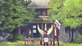 love chunibyo other delusions kamakagawa school courtyard