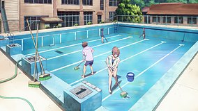 love chunibyo other delusions ky kamagake elementary school swimming pool