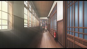 love chunibyo other delusions take on me old kamakura elementary second floor hallway
