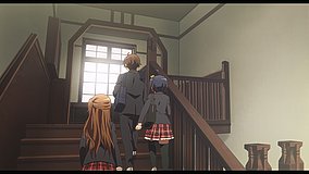 love chunibyo other delusions take on me old kamakura elementary stairs