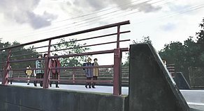 the disappearance of haruhi suzumiya akihito bridge