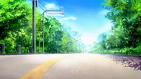 the melancholy of haruhi suzumiya shinrin koen road