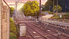 love chunibyo other delusions 2anou station level crossing