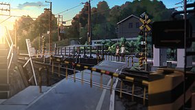 love chunibyo other delusions ano crossing railway crossing