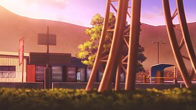 love chunibyo other delusions heart throb biwako museum parking lot