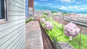 love chunibyo other delusions heart throb keihan ishiyama station