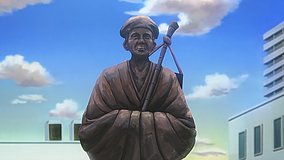 love chunibyo other delusions heart throb keihan ishiyama station sculpture