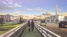 love chunibyo other delusions heart throb seta river bridge