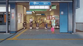 love chunibyo other delusions keihan ishiyama station