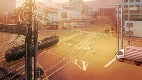 love chunibyo other delusions otsu station intersection