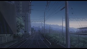 love chunibyo other delusions take on me keihan ishiyama station west platform