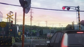 sound euphonium 2 shorts keihan obaku station level crossing