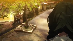 sound euphonium kumiko bench panorama twilight