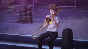 sound euphonium kumiko bench telephoto