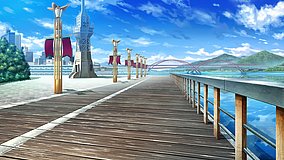 yume to iro de dekiteiru harbor garden walkway