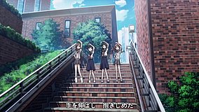 a certain scientific railgun being a photo shoot model under the hot sun isnt easy is it fujitama building