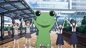 a certain scientific railgun being a photo shoot model under the hot sun isnt easy is it tachikawa station north exit station exit