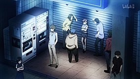 a certain scientific railgun mos burger tachikawa south exit restaurant