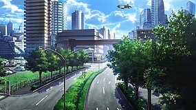 a certain scientific railgun s keio plaza hotel pedestrian bridge