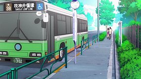 anime gataris igusa high school bus stop