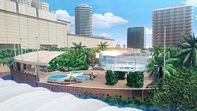 blue box sunshine aquarium rooftop