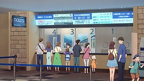 blue box sunshine aquarium ticket counter