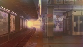 chaos child shibuya station platform