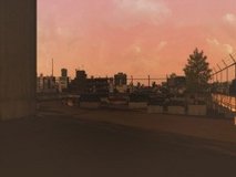 chaos head outside building rooftop