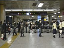 chaos head shibuya station hanzomon line ticket gate station gate