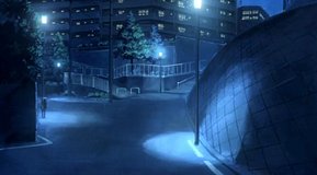 clannad maruko bridge nightview