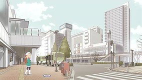 cultural exchange with a game centre girl fuji building south