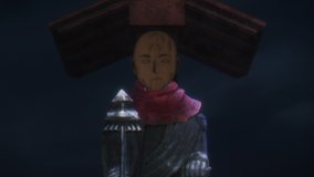 dark gathering jizo statue