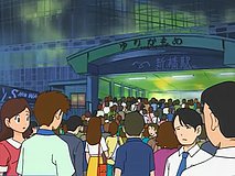 digimon adventure shimbashi station