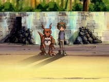 digimon tamers shinjuku central park waterfall