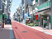 fate stay night unlimited blade works umeyashiki shopping street entrance