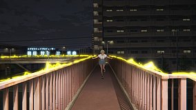 girls band cry oshima 4 chome pedestrian bridge