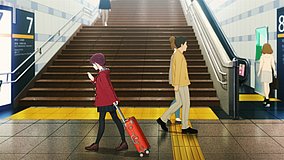 girls band cry tokyo station tracks 7 and 8 staircase area station