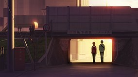gridman universe tobu isesaki line underpass