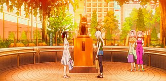 kaguya sama love is war hachiko statue