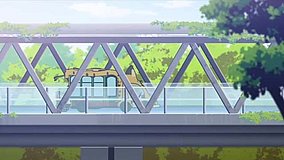 kemono friends fuchukeibaseimonmae station pedestrian bridge