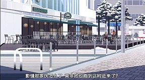 monogatari series second season ononoki starbucks behind koyomi