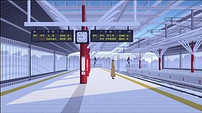 monogatari series second season shakujii ken station